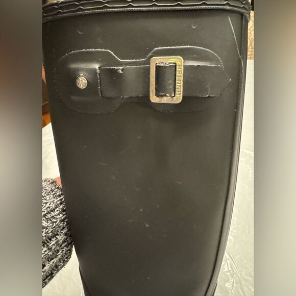 Hunter Women’s Original Tall Waterproof Solid Matte Black Size US 7 - Picture 11 of 14